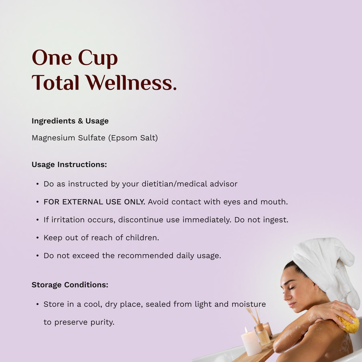 Bath Soak - Relax & Recover with Premium Epsom Salt