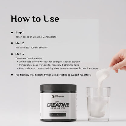 Creatine Monohydrate – 100% Micronized