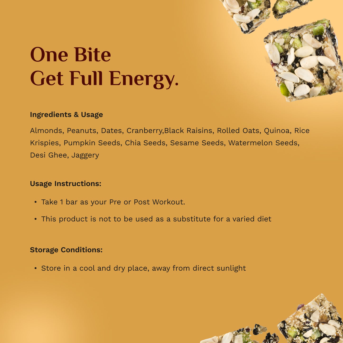 Energy Bar - Fuel Your Workout | Speed Up Recovery