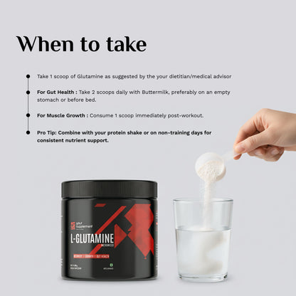 Vegan L - Glutamine – Muscle Recovery | Gut Health Boost